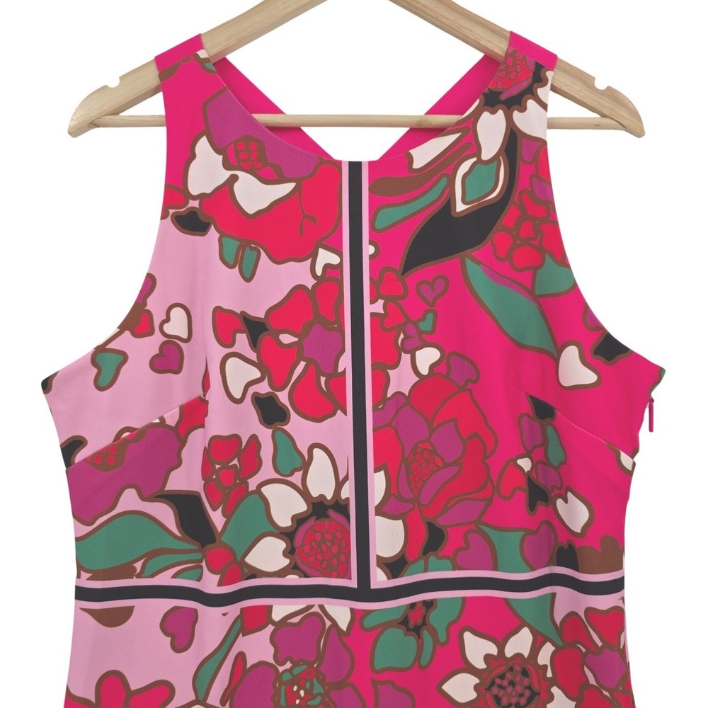 Ted Baker London Womens 12 (Ted Baker 5) Marlow Pink Floral Print Sheath Dress - Picture 3 of 15